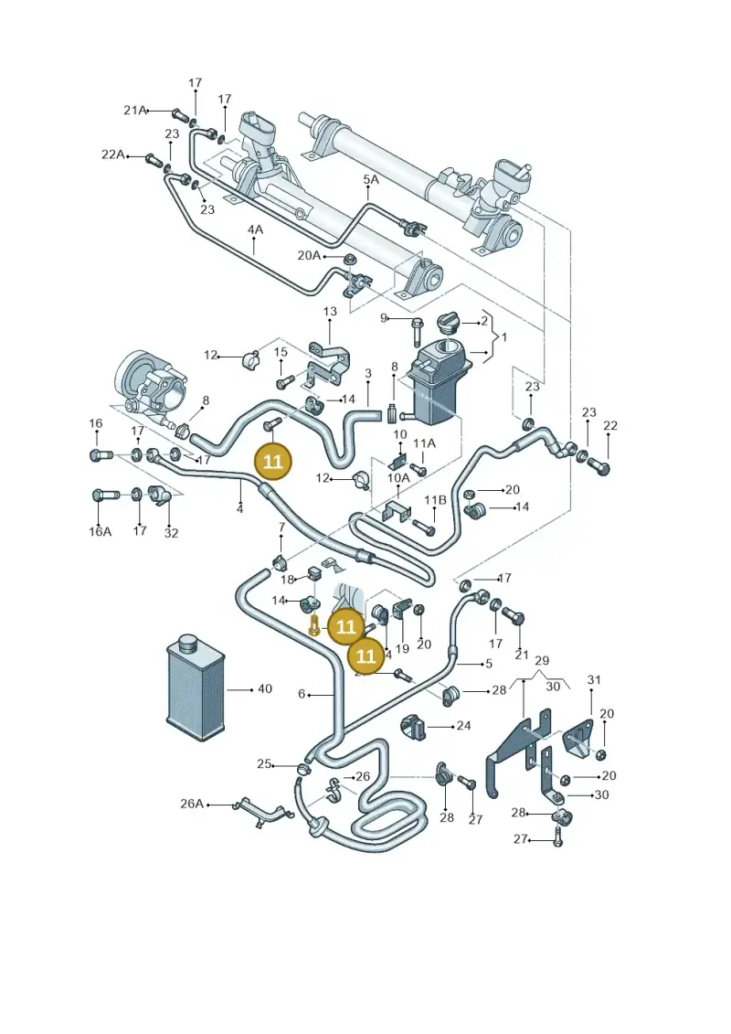 N0102336 — Volkswagen New Beetle             06> (2005-) diagram 206422450, position 11