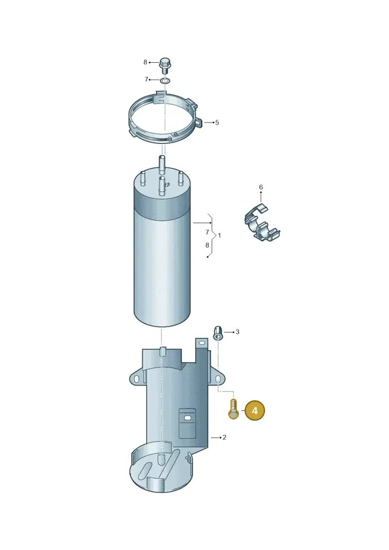 N01023820 — Volkswagen CAMPMOBILE(T5) (2004-2006) diagram 274127200, position 4