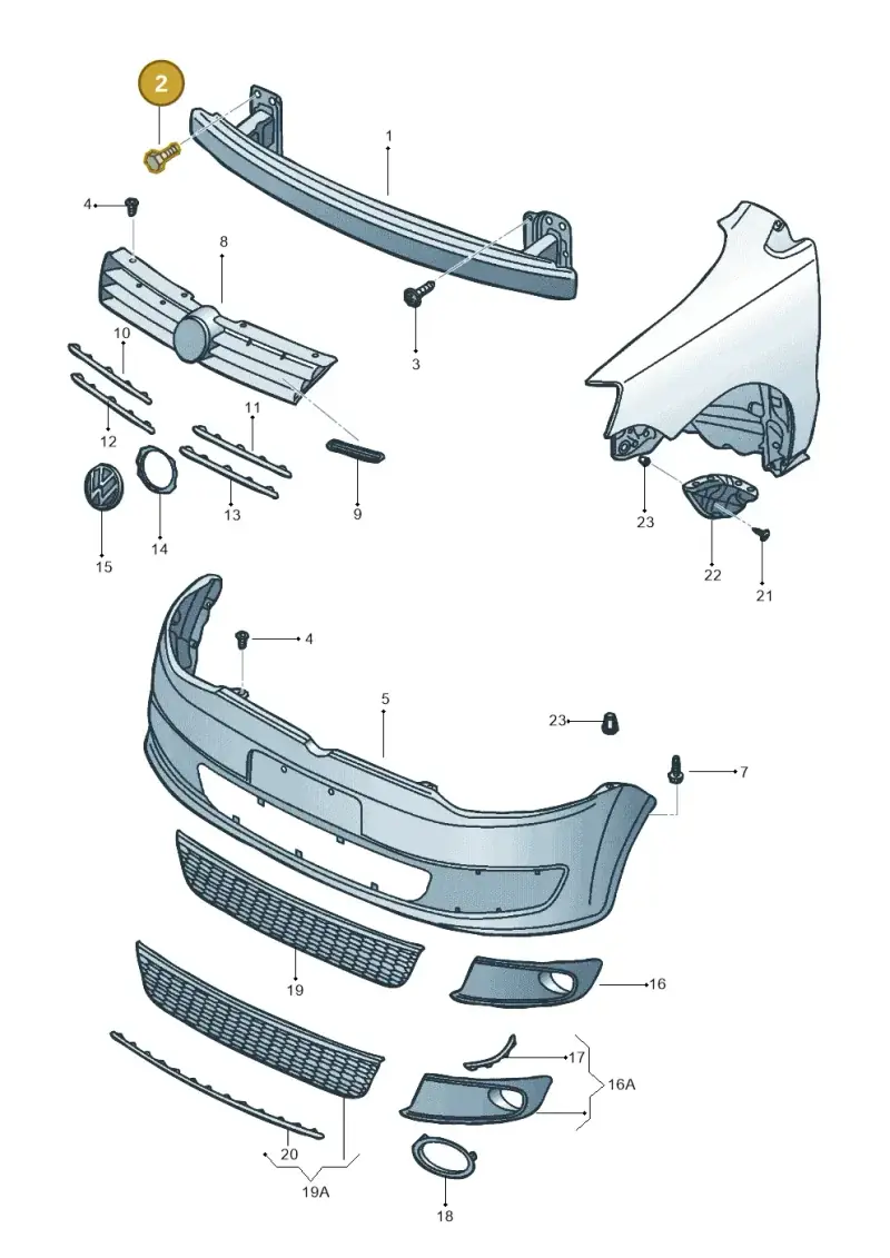 N01024123 — Volkswagen Polo (2011-2014) diagram 544807000, position 2