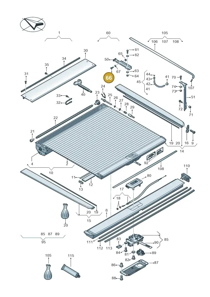 N01024123 — Volkswagen Amarok twin cab (2022-) diagram 894860090, position 66