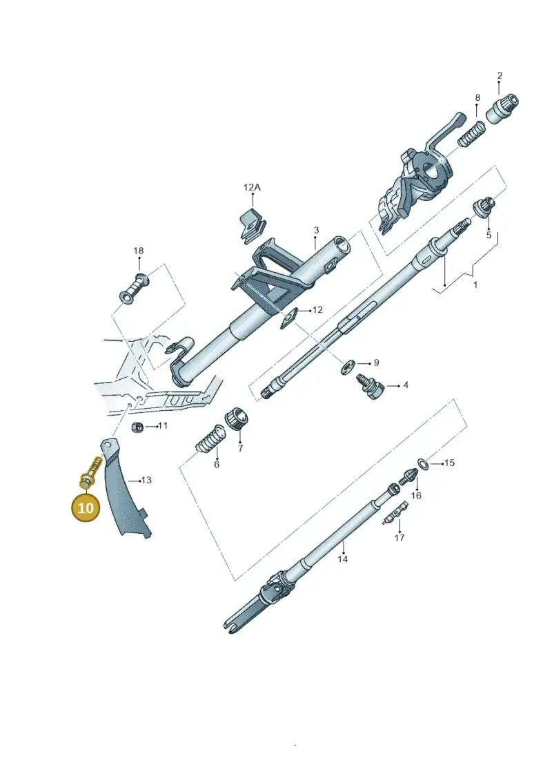 N0102478 — Volkswagen CADDY-KOMBI/KASTENW.   06> (2005-) diagram 138419250, position 10