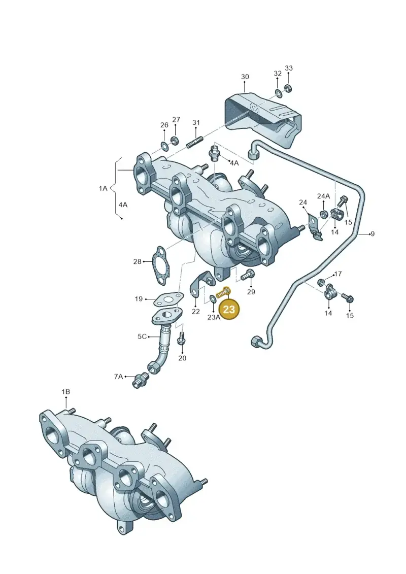 N0102478 — Volkswagen Jetta Vagon            08> (2008-) diagram 409145550, position 23
