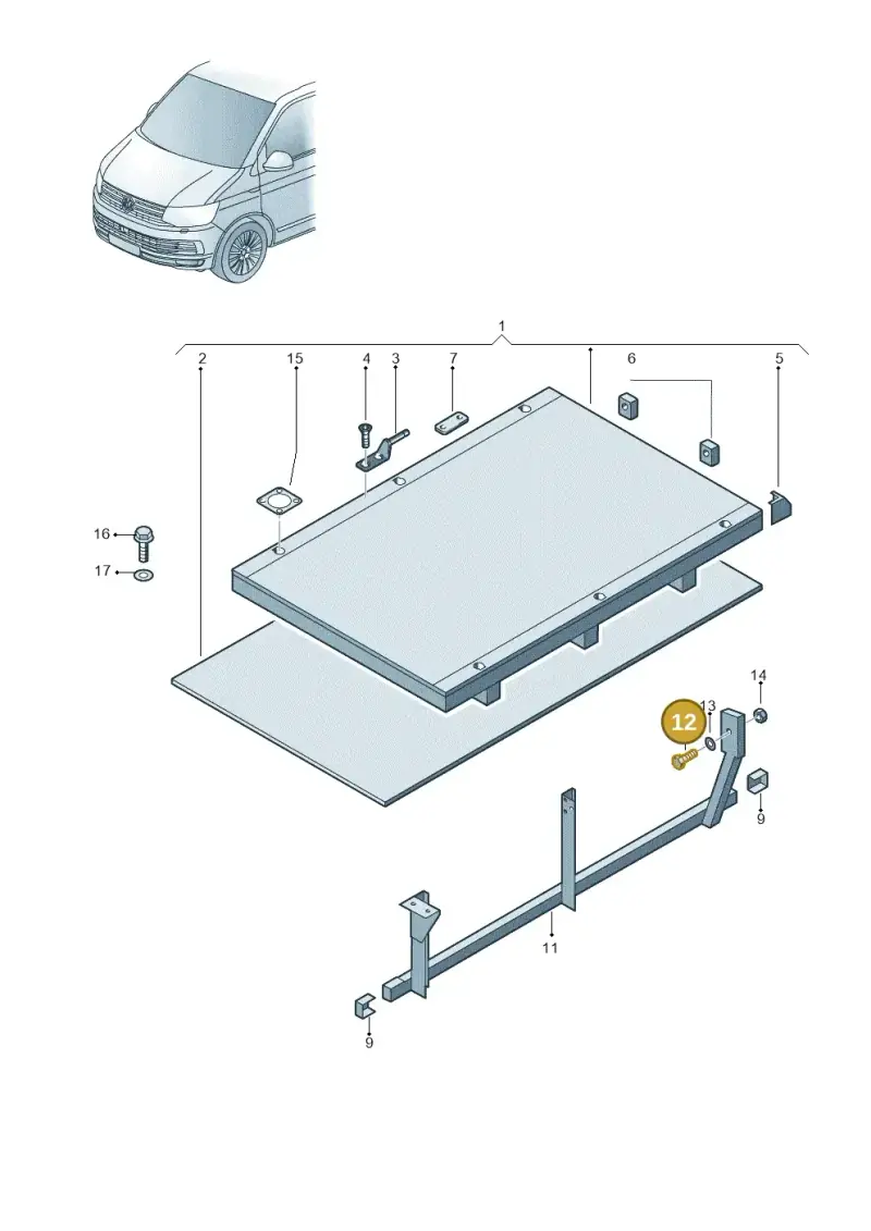 N01028712 — Volkswagen Single-cab transp. (2019-2024) diagram 862804000, position 12