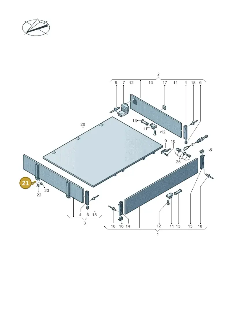 N01029316 — Volkswagen Single-cab transp. (2019-2024) diagram 411829100, position 21