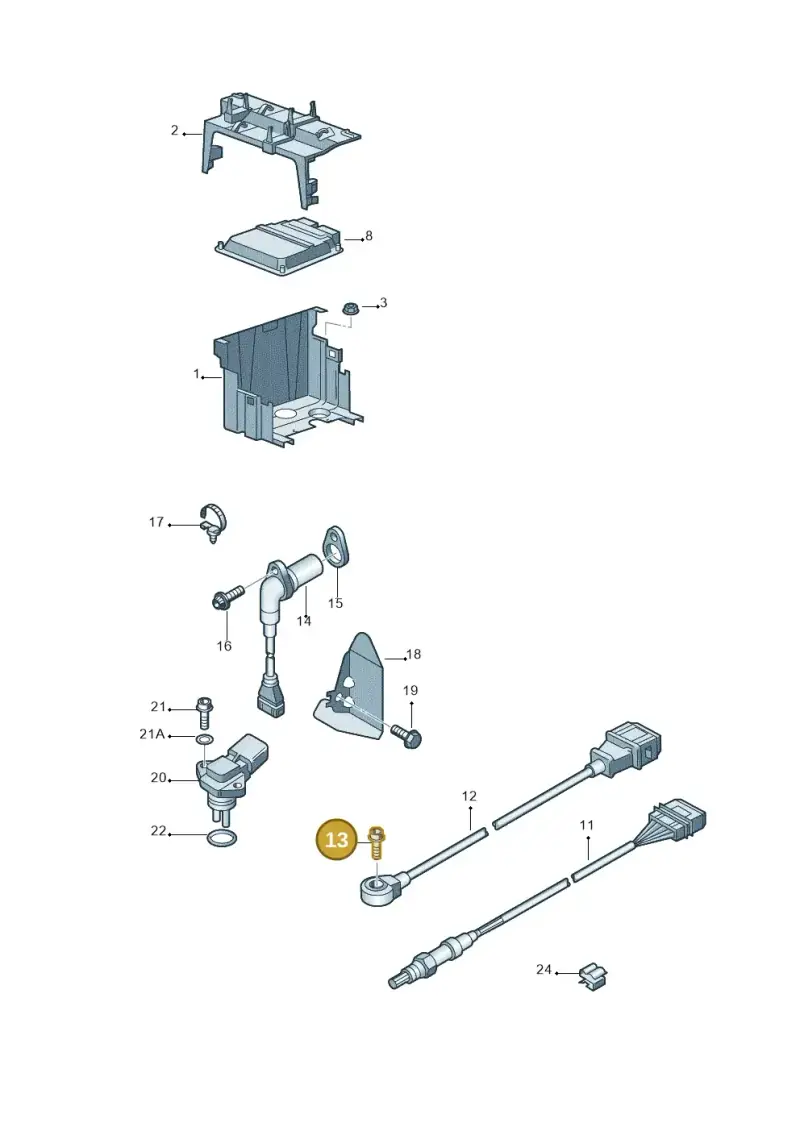 N0103324 — Volkswagen Touareg (2005-2006) diagram 258906000, position 13