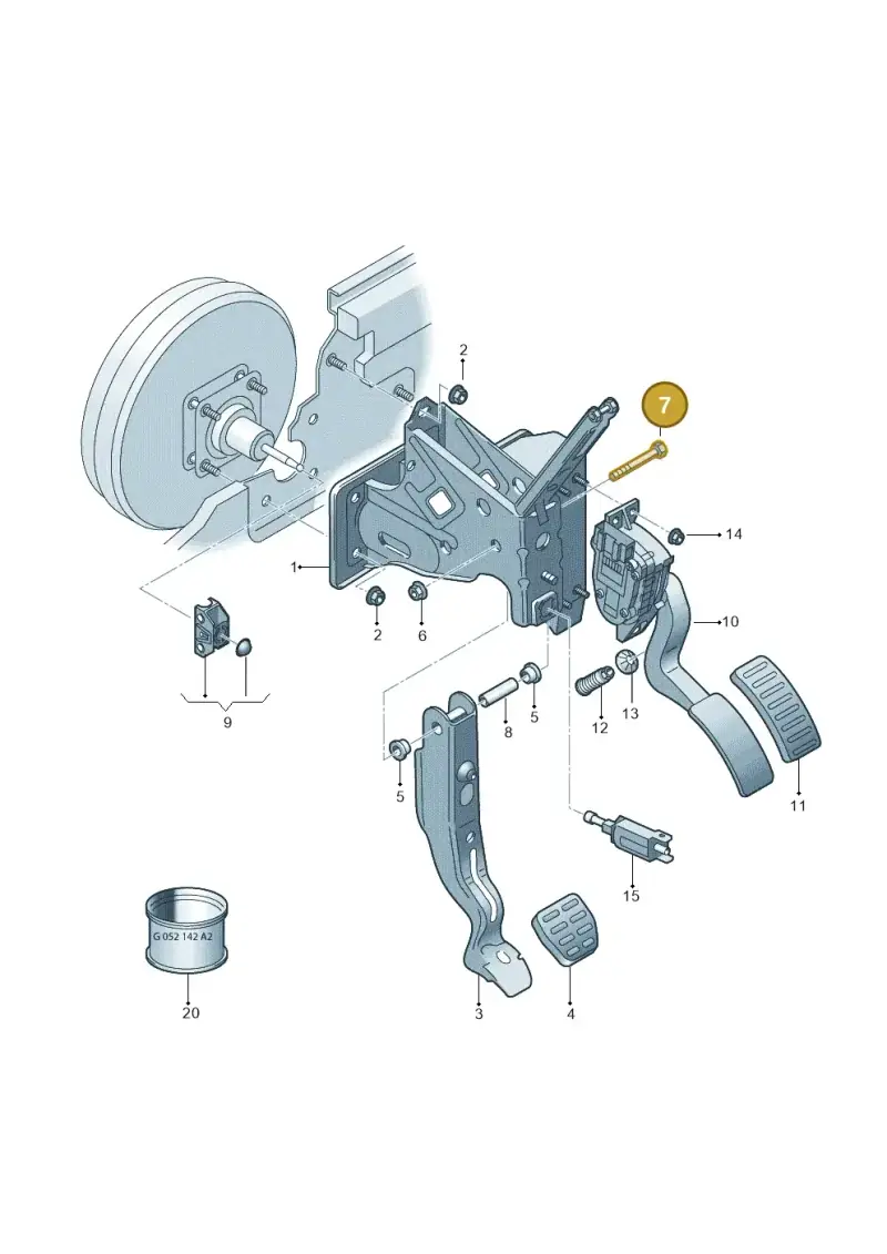 N0103691 — Volkswagen New Beetle Cabrio. (2003-2005) diagram 229721600, position 7