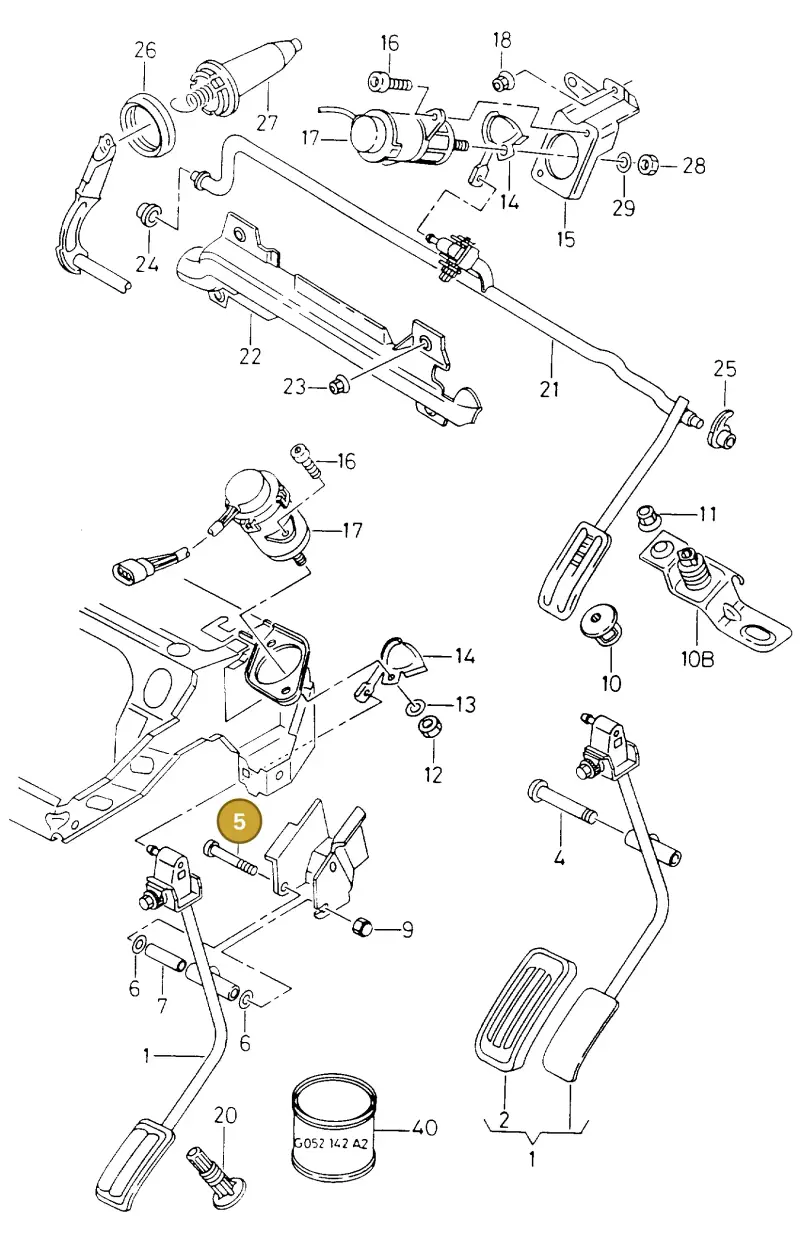 N0103691 — Volkswagen POLO CLASSIC           06> (2005-) diagram 242721550, position 5
