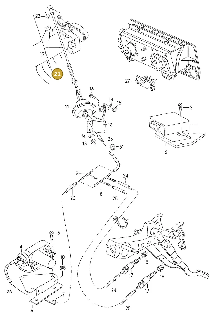 N0110044 — Volkswagen Corrado (1989-1995) diagram 076207000, position 21