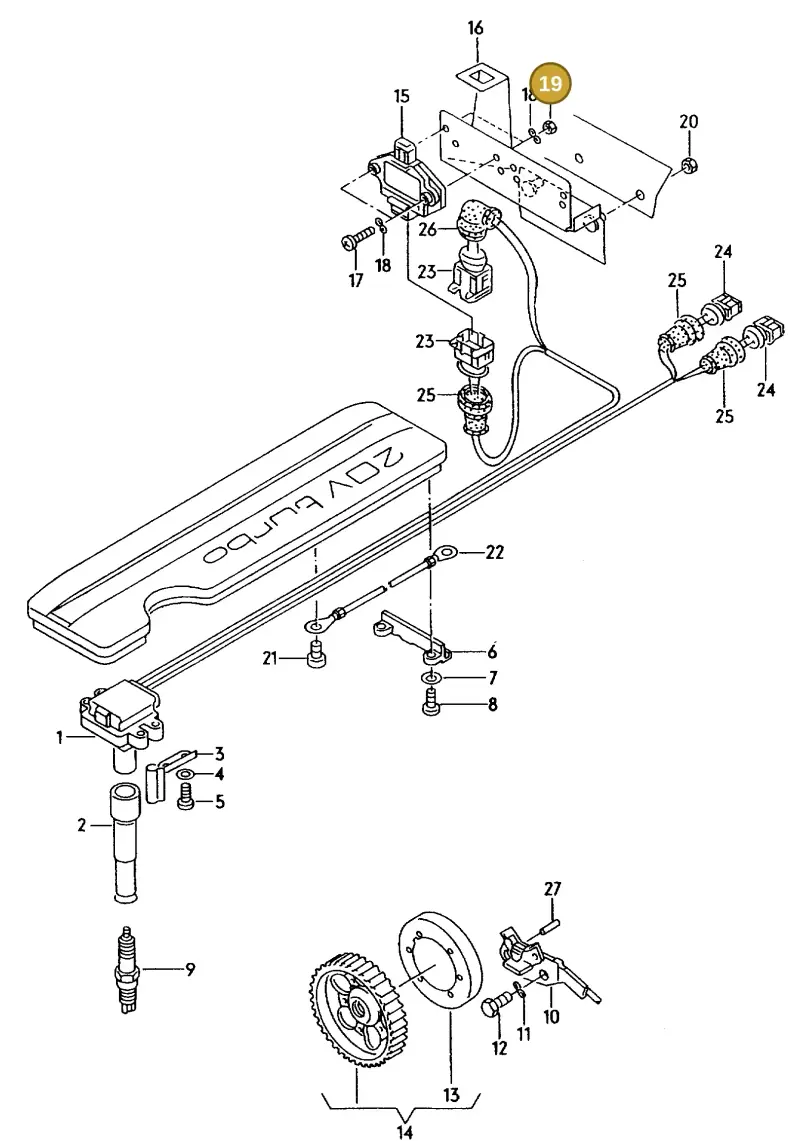 N0110044 — Audi A6/S6/Wg.qu.F>4A (1996-1997) diagram 119905200, position 19