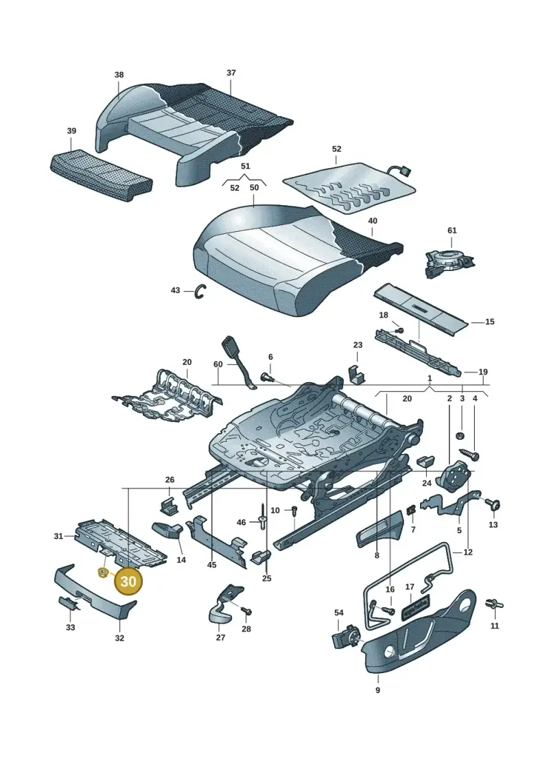 N01100518 — Volkswagen Tiguan 2.0 (2023-) diagram 57x881000, position 30