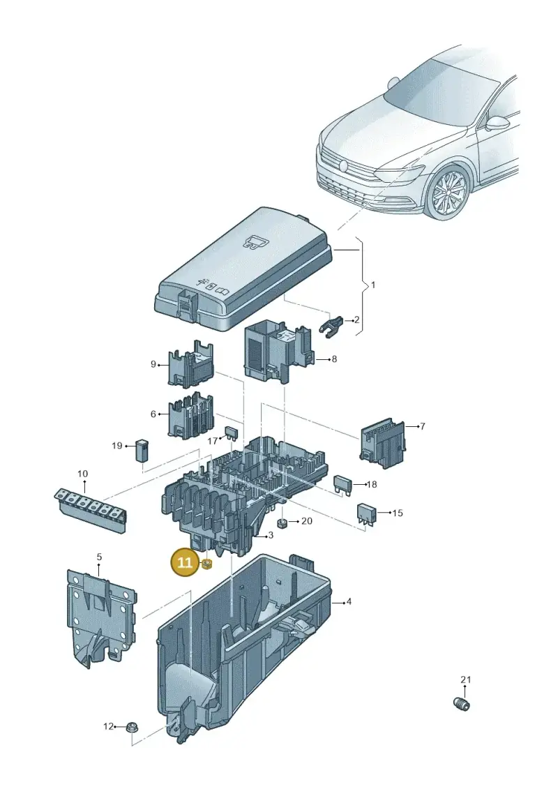 N01100636 — Volkswagen Passat estate (2023-) diagram 793937100, position 11