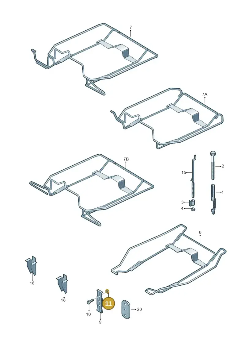 N01100846 — Volkswagen Crafter 35 panel (2011-2016) diagram 483801600, position 11