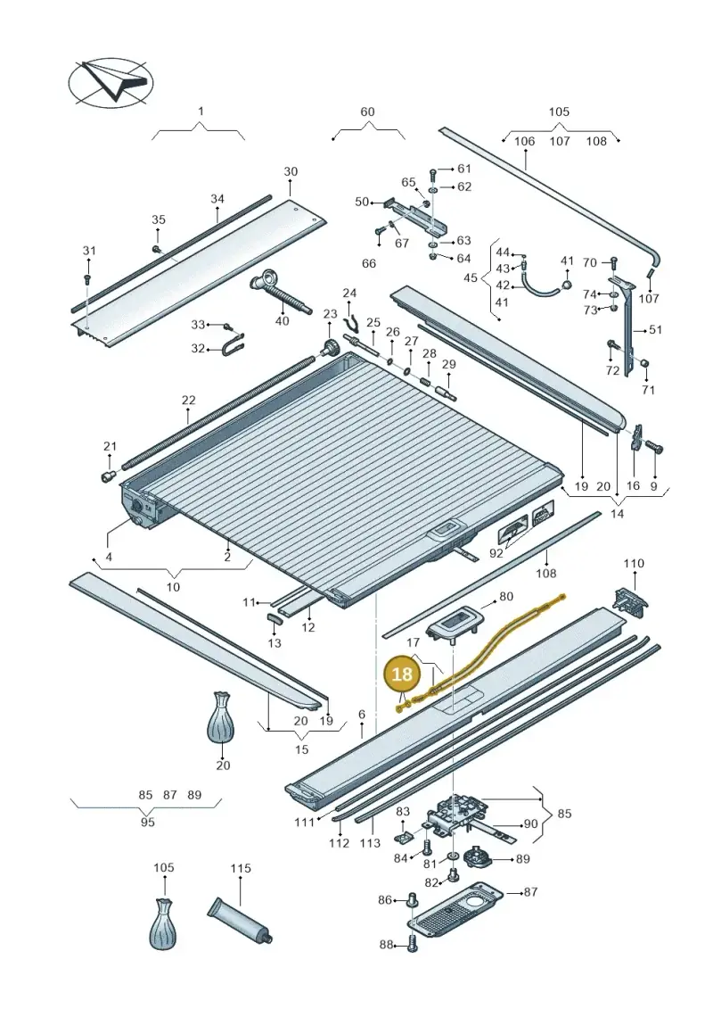 N01111610 — Volkswagen Amarok twin cab (2022-) diagram 894860090, position 18