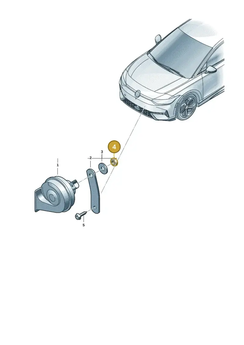 N01111818 — Volkswagen ID.7 Limousine Pro (2023-) diagram 14b951000, position 4