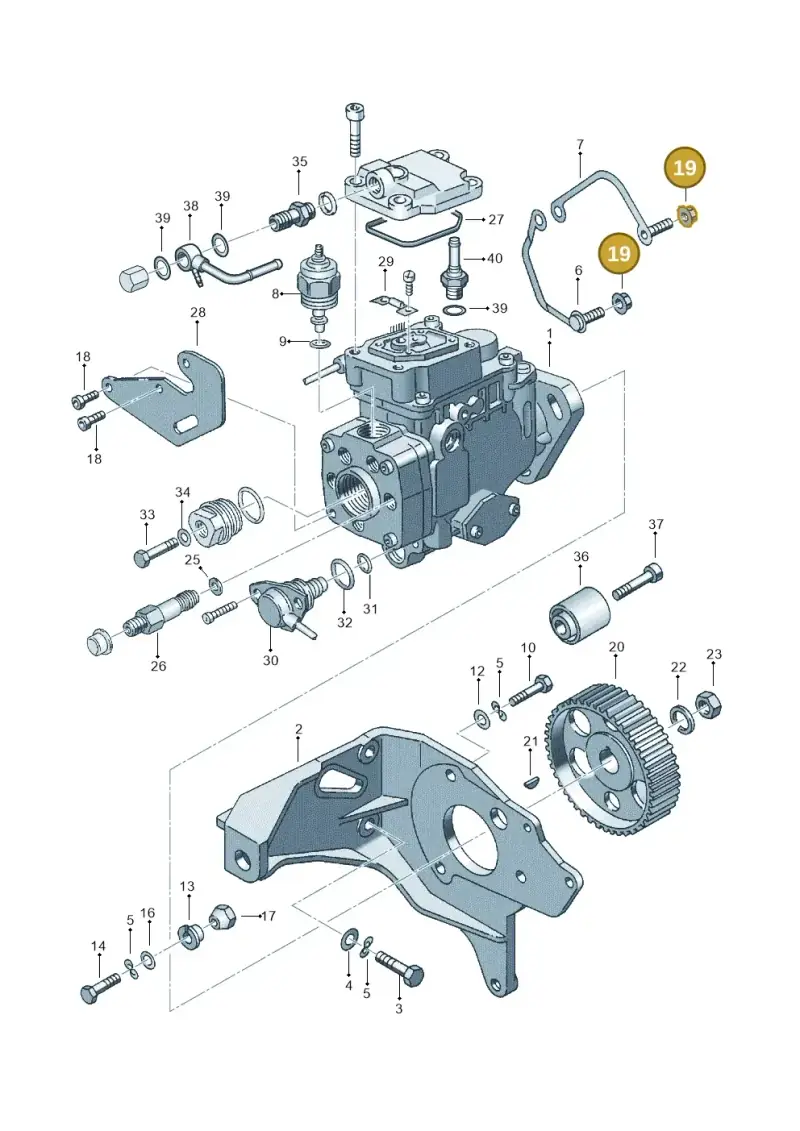 N0111849 — Volkswagen LUPO/3L TDI (2003-2005) diagram 121130200, position 19