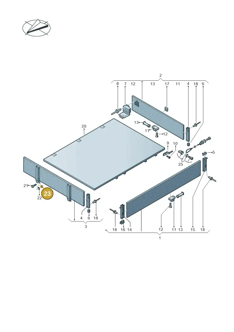 N0111849 — Volkswagen Single-cab transp. (2019-2024) diagram 411829100, position 23