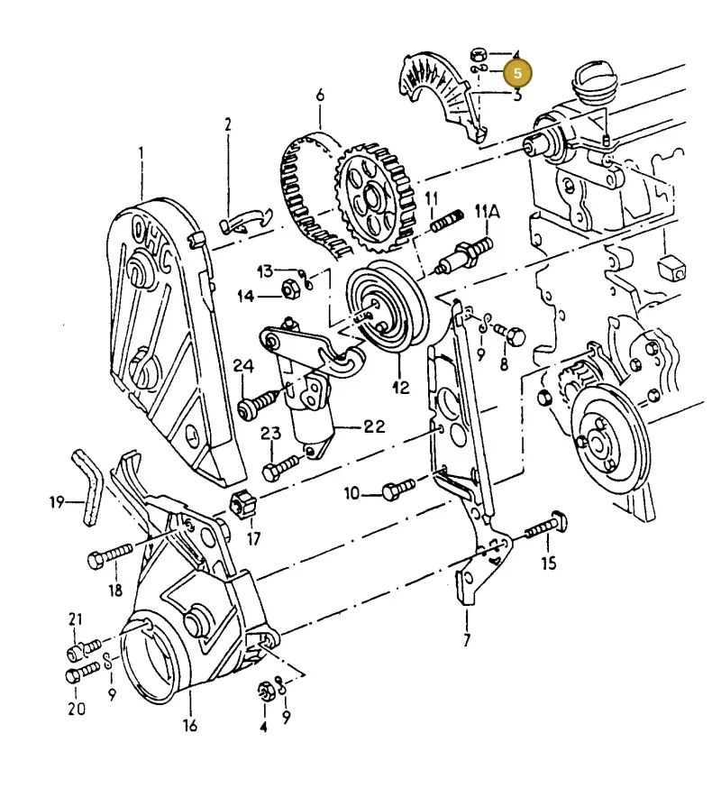 N01152423 — Volkswagen GOLF CABRIO (2002-2002) diagram 200109550, position 5