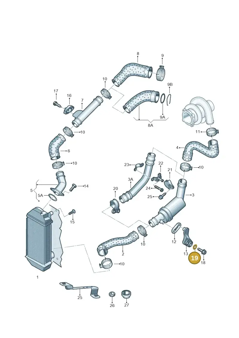 N01152423 — Volkswagen FOX                  M.05> (2005-) diagram 231145400, position 19
