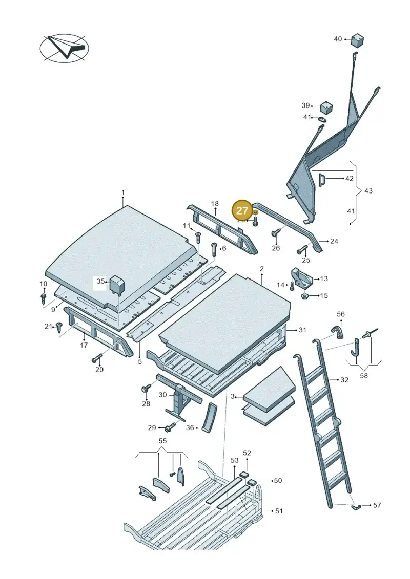 N01152426 — Volkswagen MAN TGE 55 (2016-2021) diagram 806067000, position 27