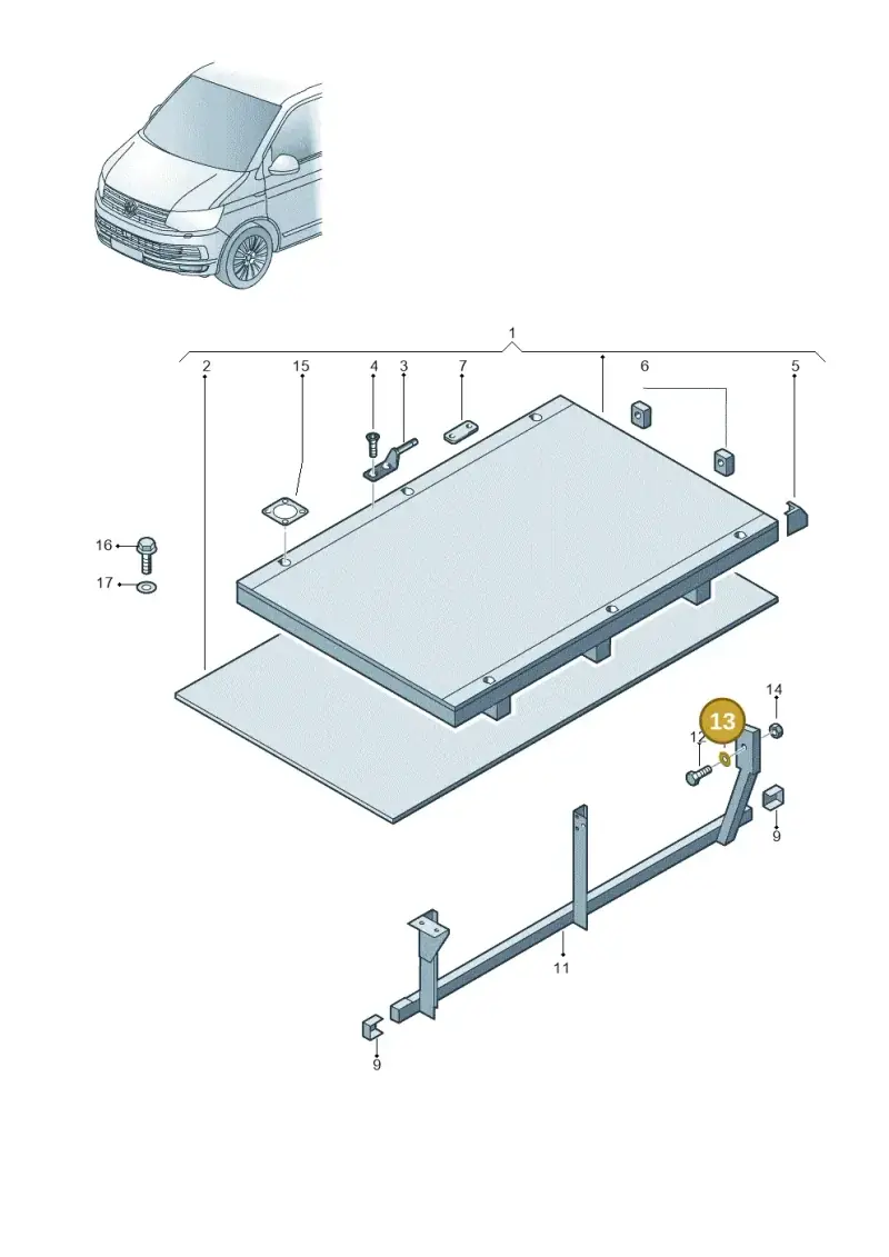 N01152426 — Volkswagen Single-cab transp. (2019-2024) diagram 862804000, position 13