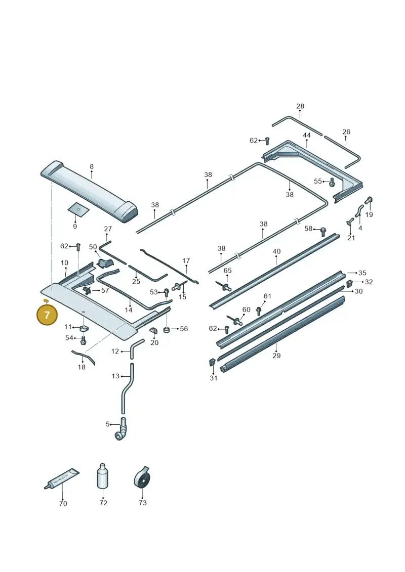 N01152527 — Volkswagen Caravelle (2019-2024) diagram 452875000, position 7