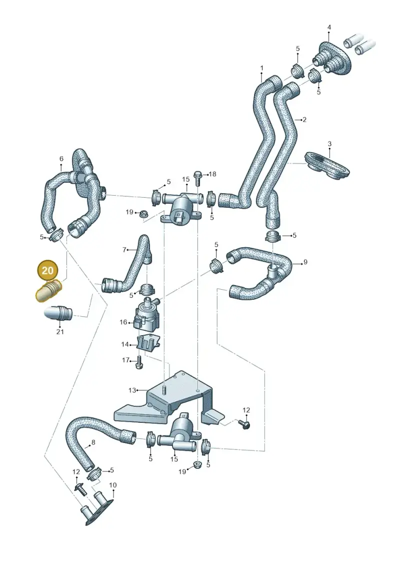 N0115477 — Audi Q5 qu. 2.0 TDI (2012-2017) diagram 647819600, position 20