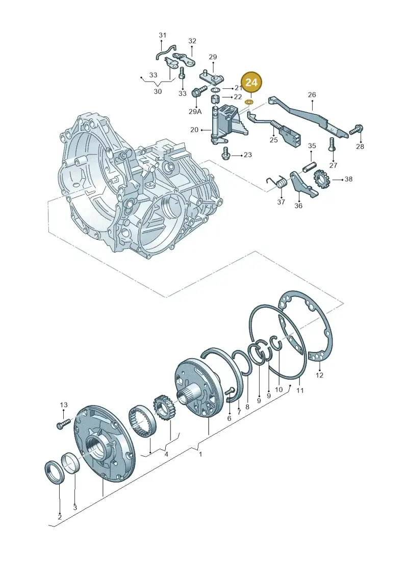 N0115501 — Volkswagen PASSAT/4MOTION/W8 (2002-2005) diagram 156321550, position 24