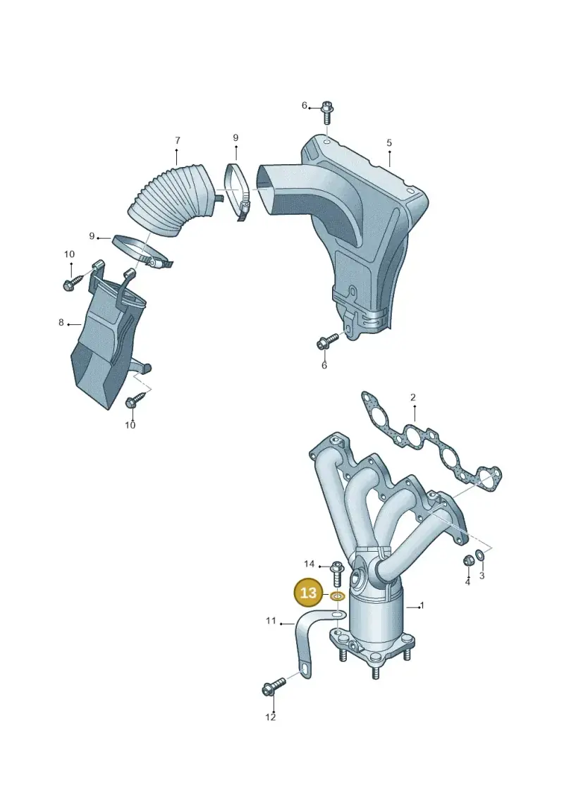 N0115608 — Volkswagen LUPO/3L TDI (2003-2005) diagram 231253220, position 13