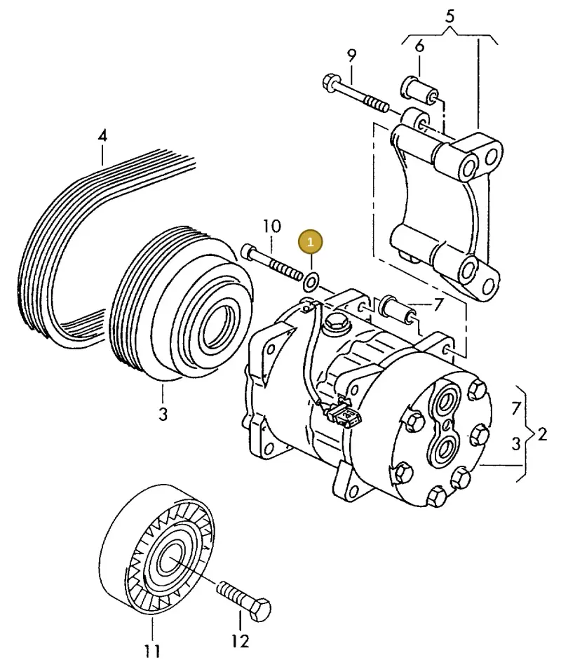 N0115609 — Volkswagen LT, LT 4X4 (2003-2006) diagram 176260300, position 1
