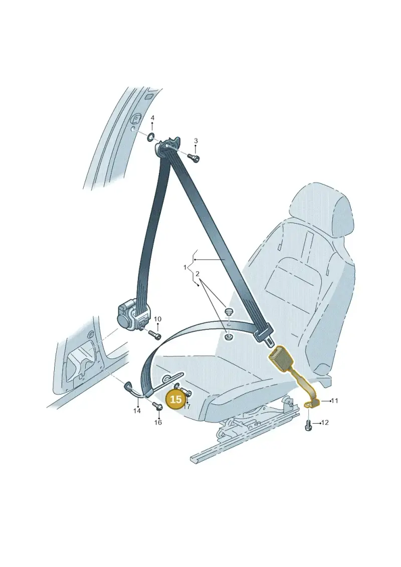N0116555 — Volkswagen Scirocco 2.0 (2014-2017) diagram 651857600, position 15