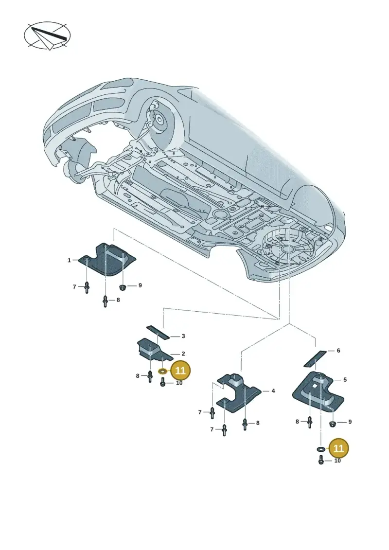 N01167210 — Volkswagen Caddy Maxi Kombi (2020-2024) diagram 2ka825050, position 11