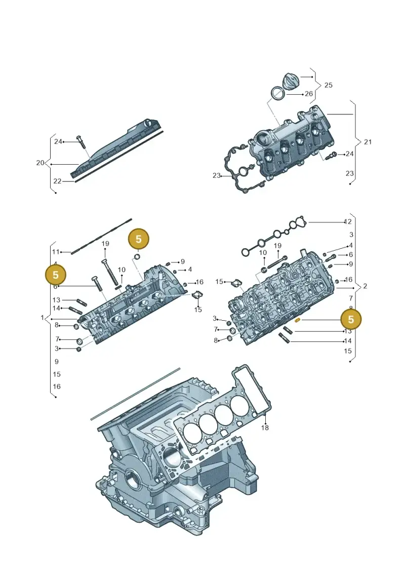N0119017 — Volkswagen Touareg BlueMotion (2014-2018) diagram 478103520, position 5