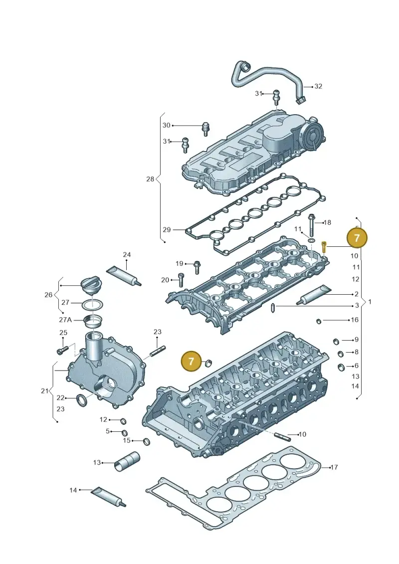 N0119017 — Volkswagen Beetle (2016-2019) diagram 474103680, position 7