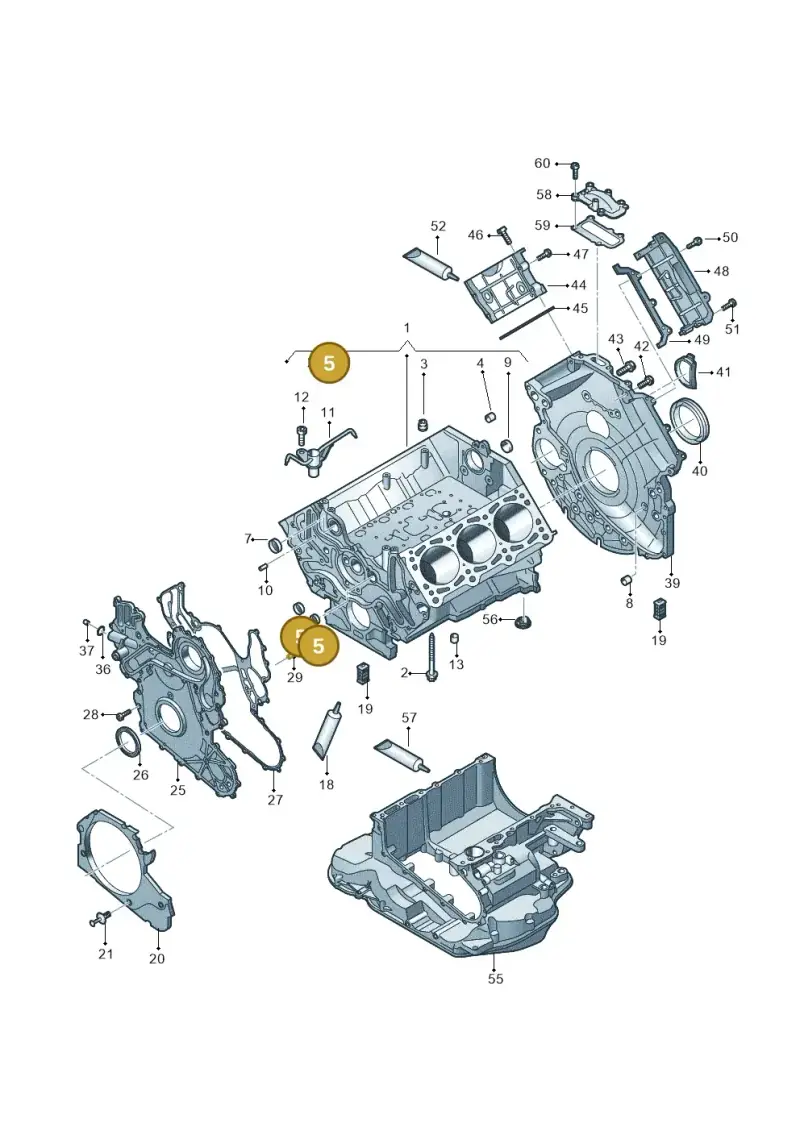 N01190310 — Volkswagen Touareg (2017-2023) diagram 439103020, position 5