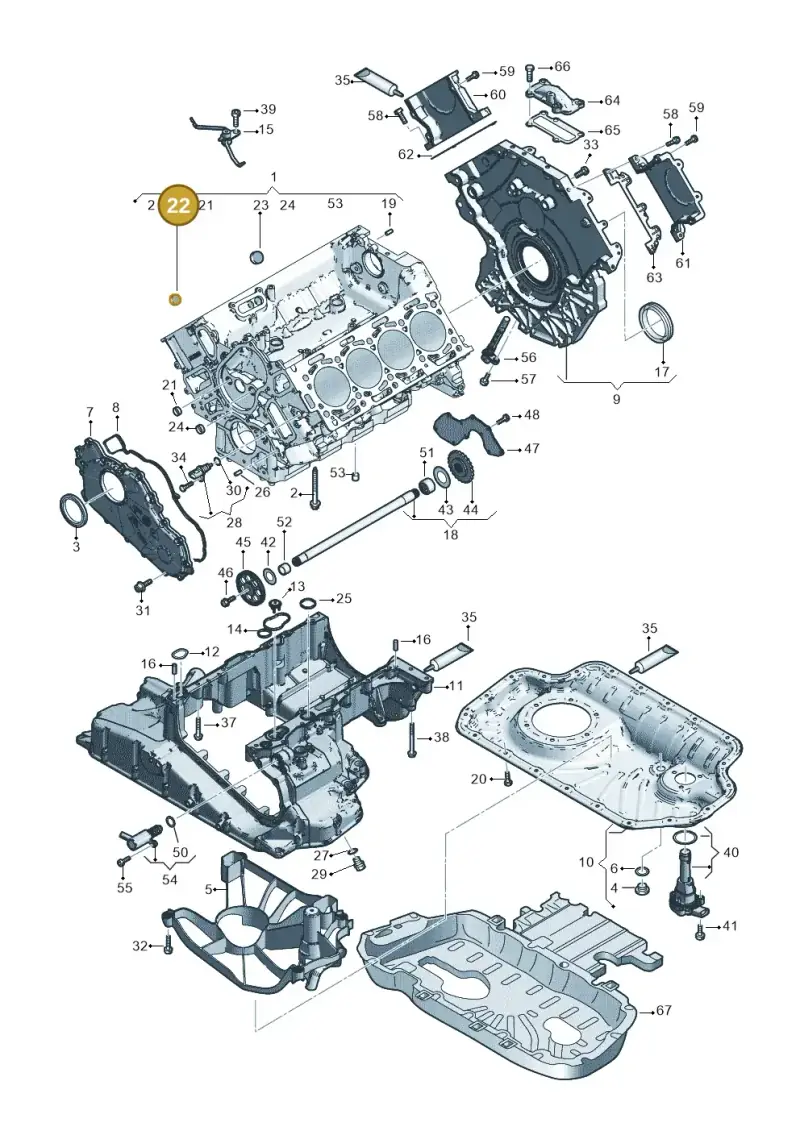 N0119047 — Volkswagen Touareg (2017-2023) diagram 859103500, position 22