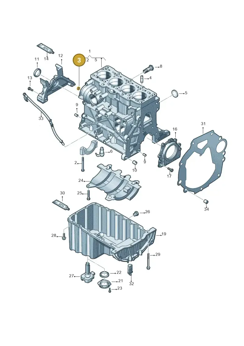 N01190710 — Volkswagen Amarok twin cab (2022-) diagram 683103200, position 3