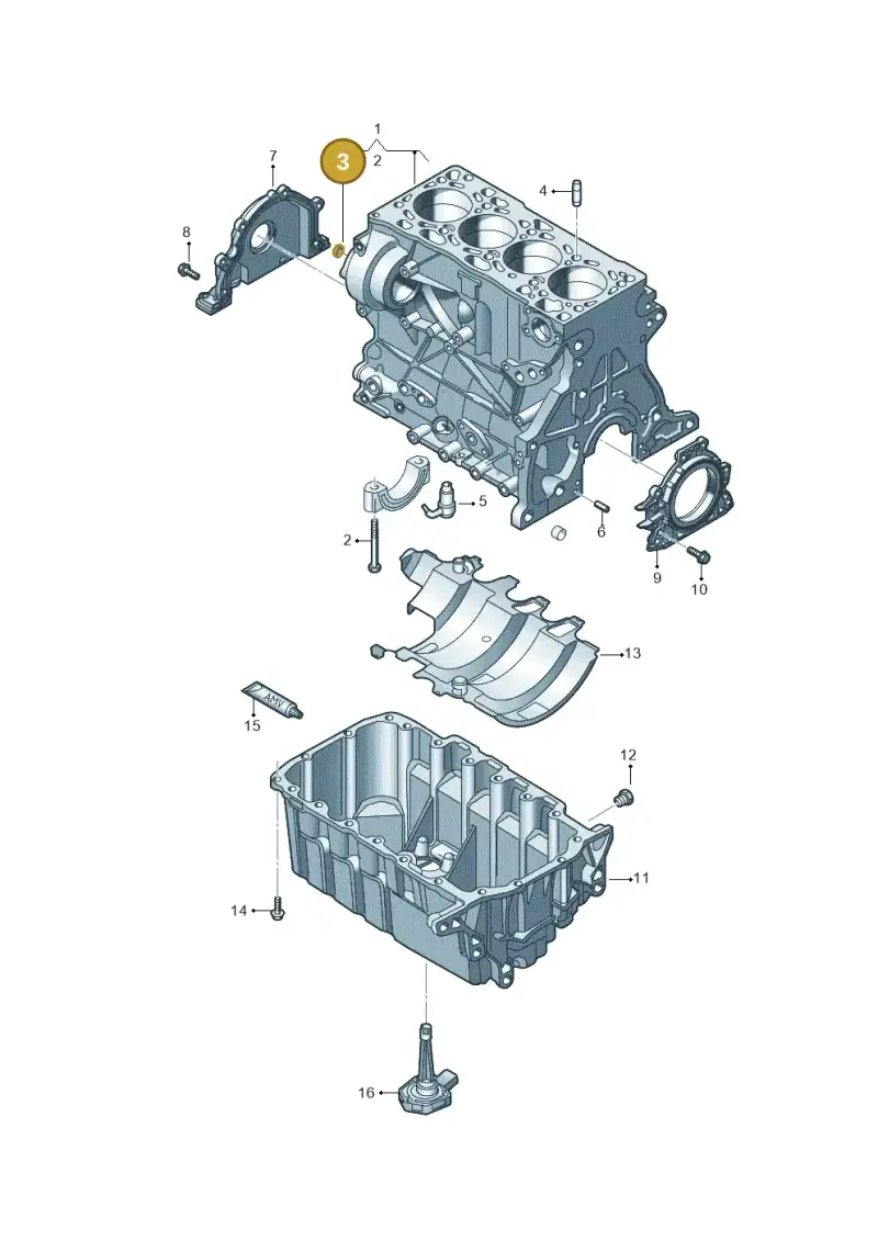 N01190710 — Volkswagen Transport. multivan (2019-2024) diagram 807103300, position 3