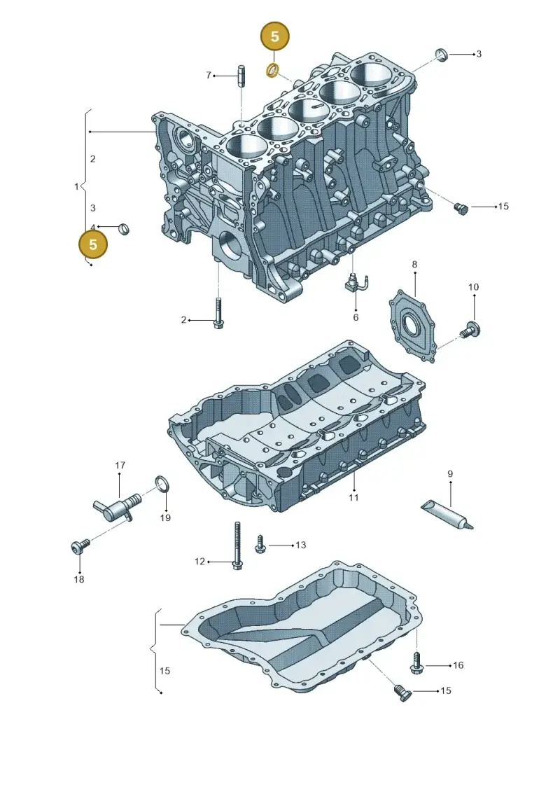 N0119085 — Volkswagen Beetle (2016-2019) diagram 692103140, position 5