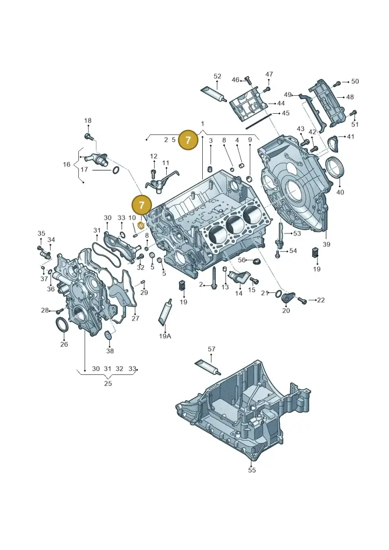 N0119085 — Volkswagen Touareg BlueMotion (2014-2018) diagram 748103270, position 7