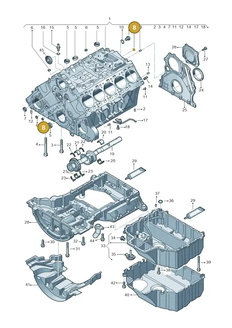 N0119124 — Volkswagen Touareg                08> (2007-) diagram 274103300, position 8