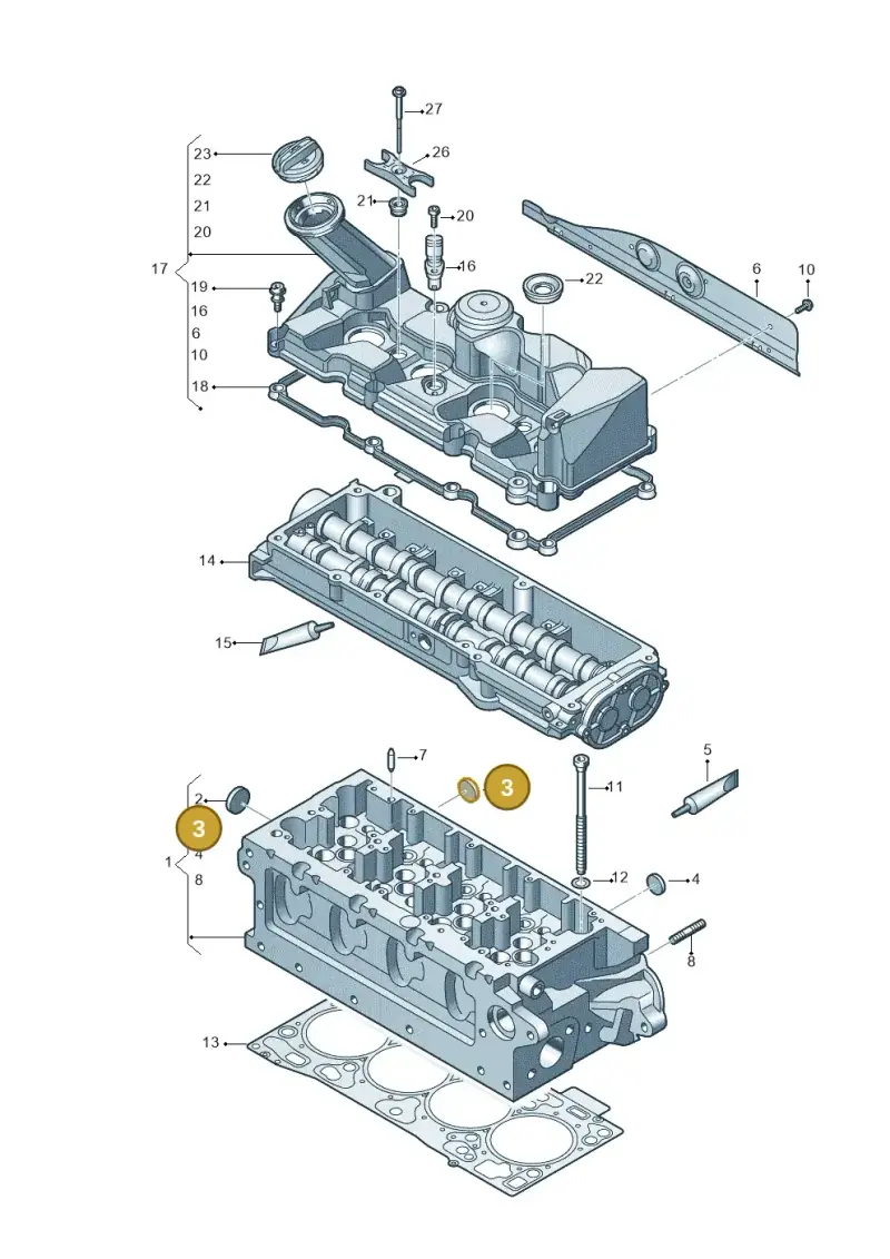 N01191410 — Volkswagen Transport. multivan (2019-2024) diagram 806103700, position 3