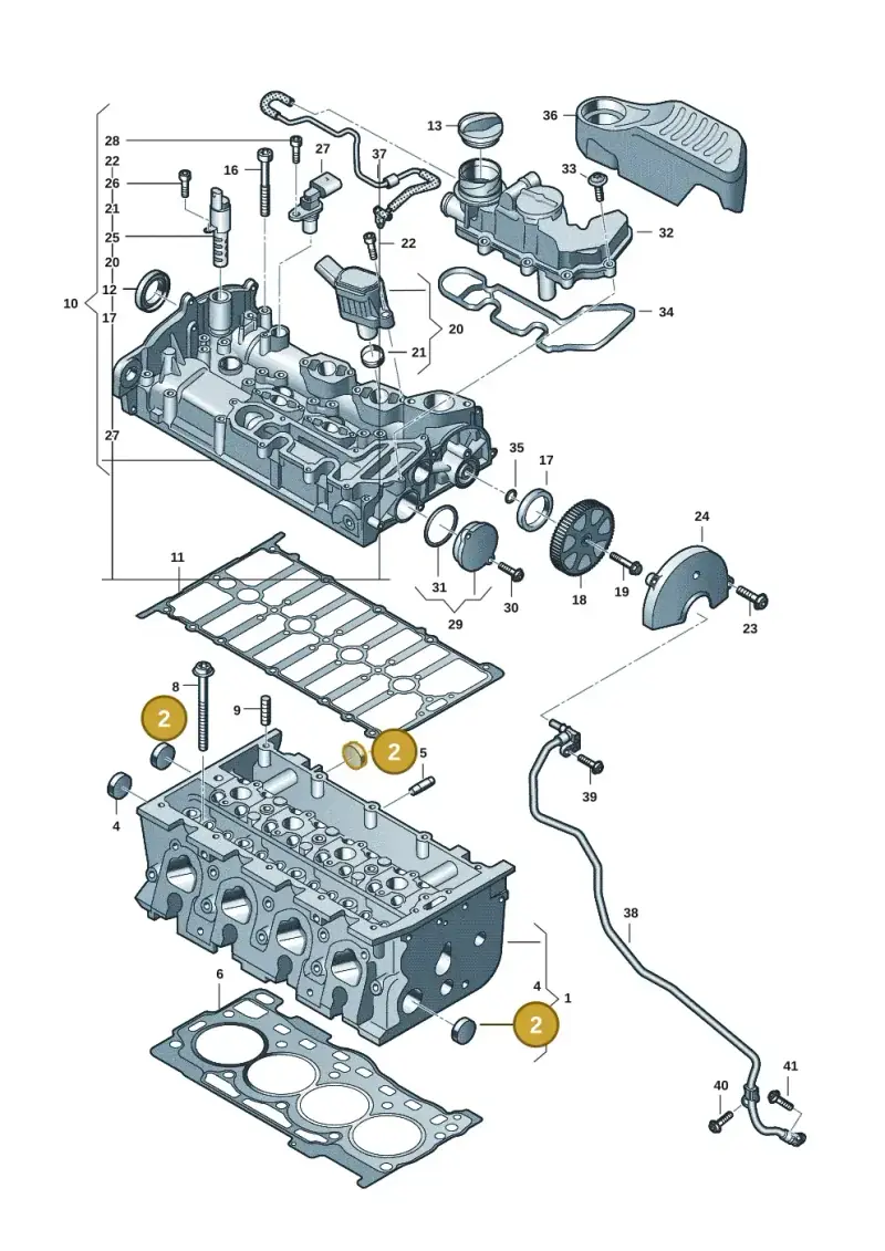 N01191411 — Volkswagen Passat estate (2023-) diagram 3j0103340, position 2