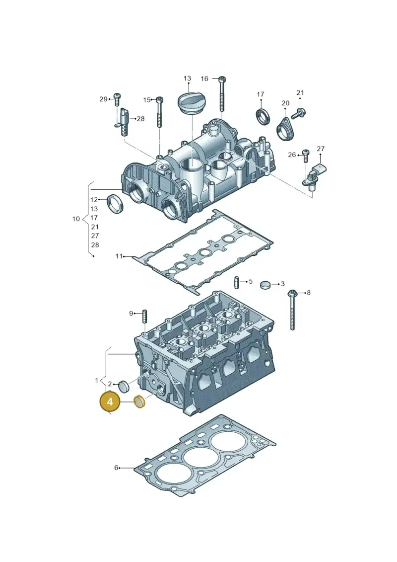 N01191411 — Volkswagen Taigo (2021-2024) diagram 837103400, position 4