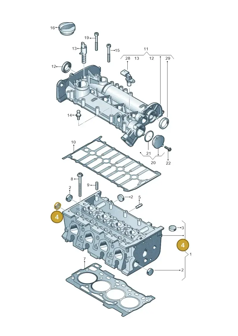 N01191411 — Volkswagen Multivan (2021-) diagram 837103410, position 4
