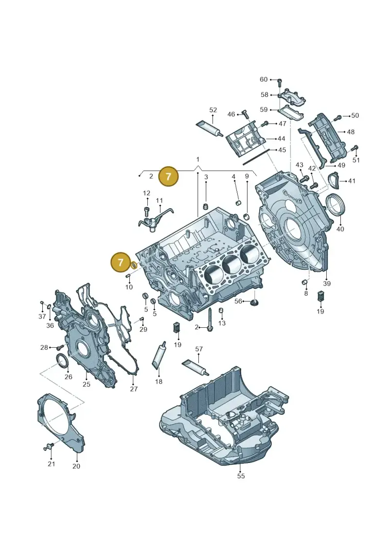 N0119149 — Volkswagen Touareg (2017-2023) diagram 439103020, position 7