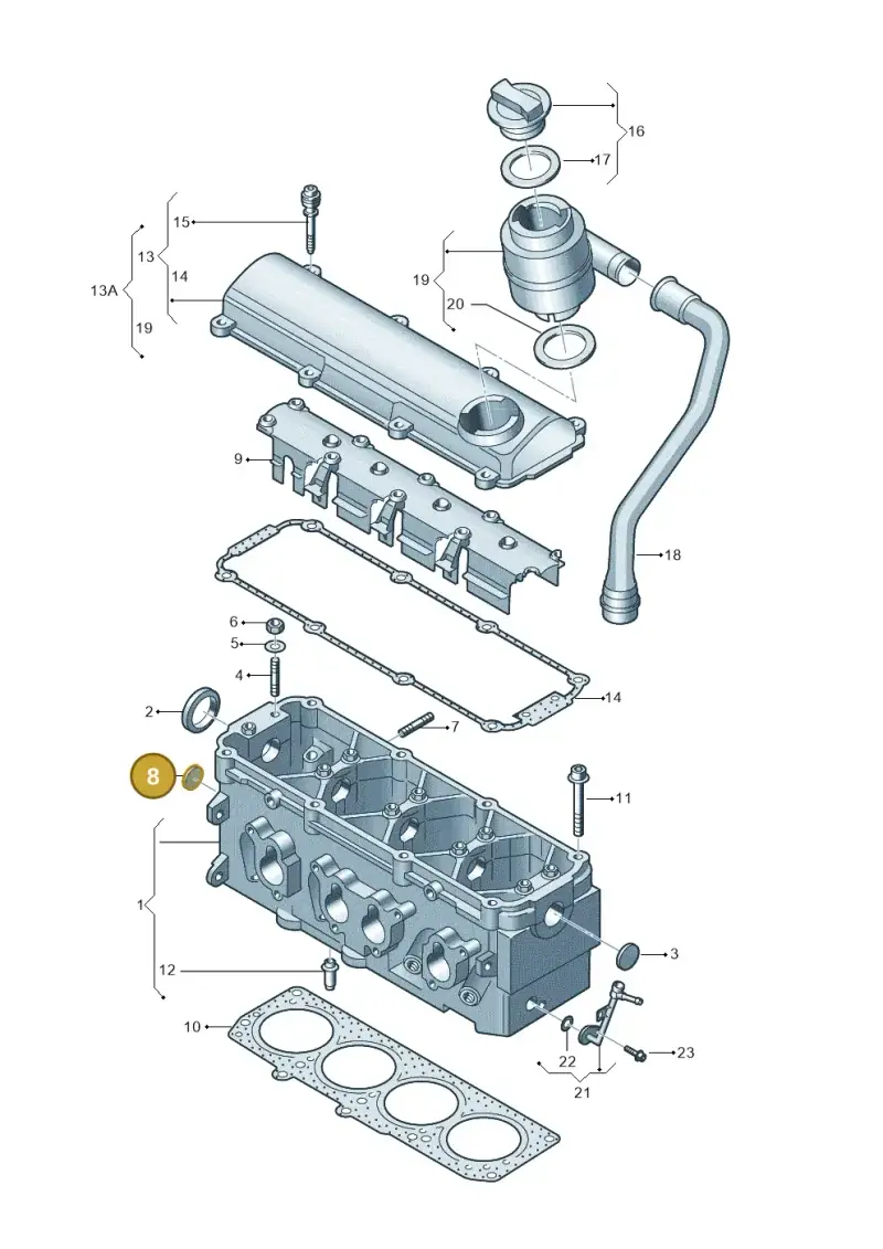 N0119191 — Volkswagen New Beetle             06> (2005-) diagram 209103470, position 8