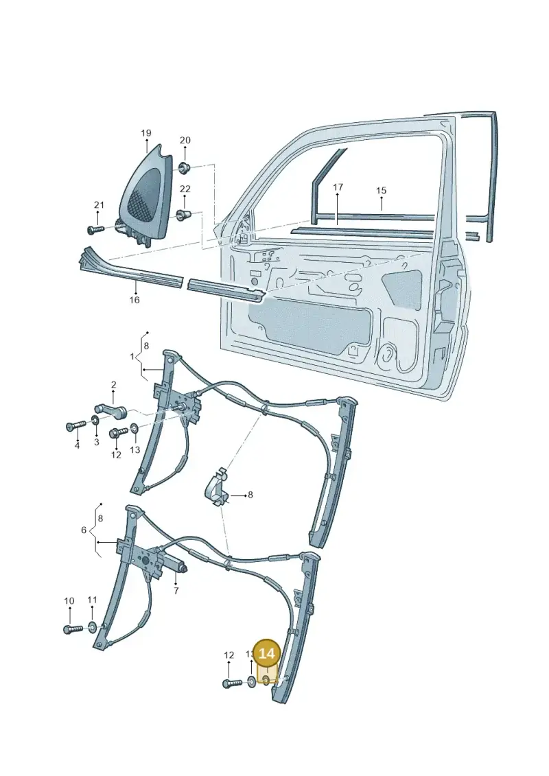 N0120064 — Volkswagen POLO (1999-2001) diagram 240837600, position 14