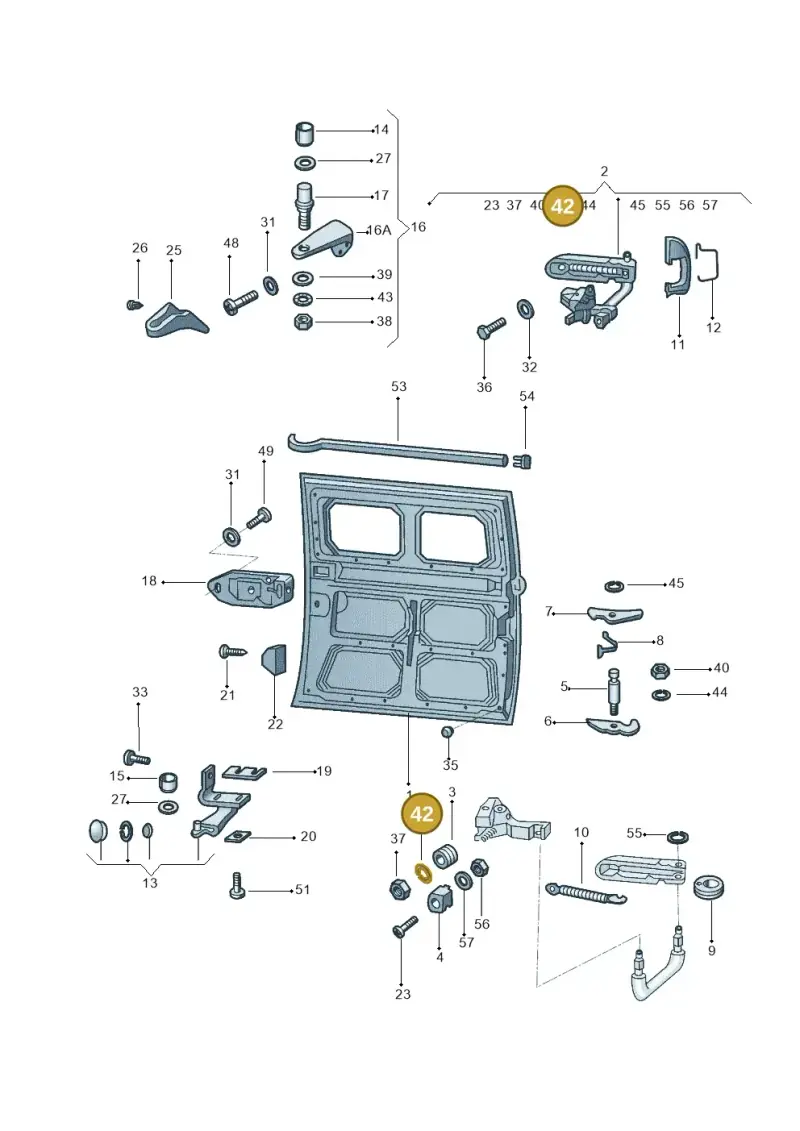 N0120064 — Volkswagen Kombi (2011-) diagram 308843100, position 42