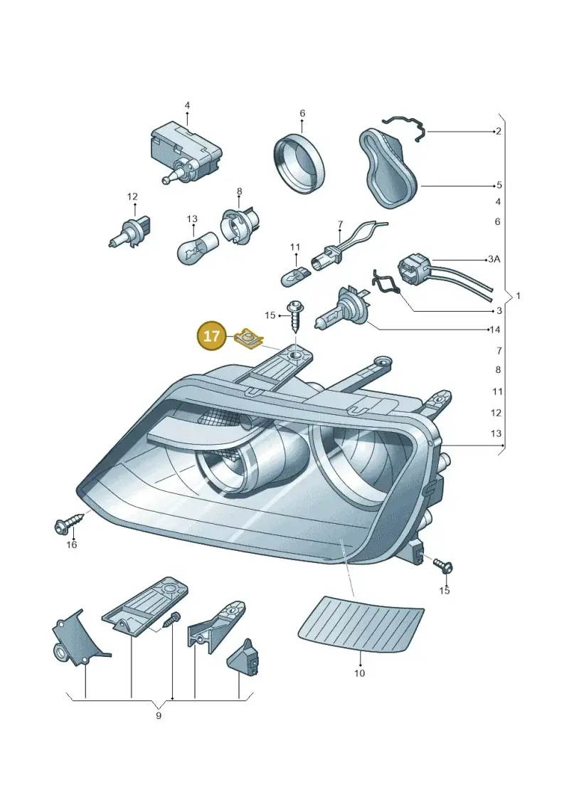 N0120622 — Volkswagen Amarok twin cab (2012-2016) diagram 683941000, position 17