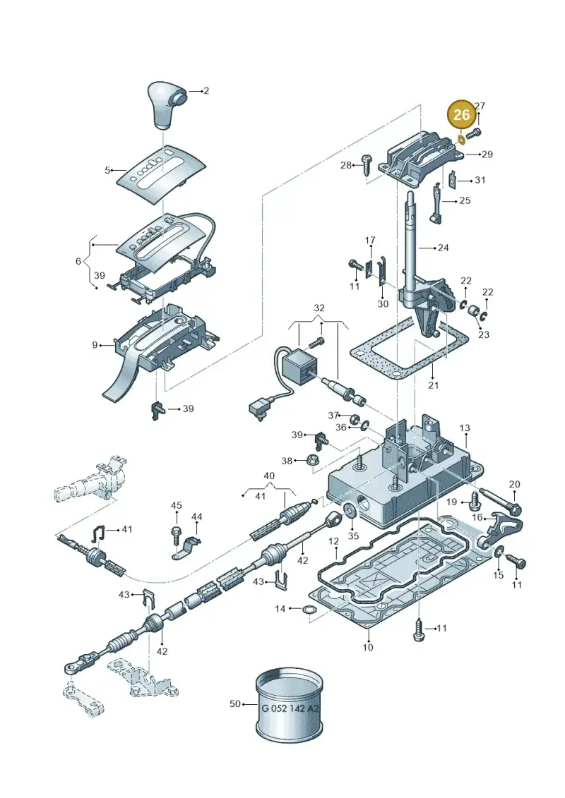N0121272 — Volkswagen Polo (2011-2014) diagram 253713100, position 26